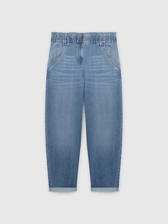 Ballon-Jeans helle Waschung