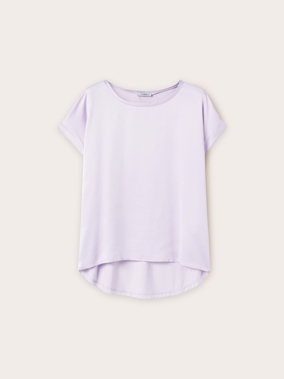 Dual fabric T-shirt