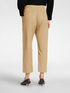Gabardine trousers with buttons image number 1