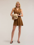 Short satin dress image number 0