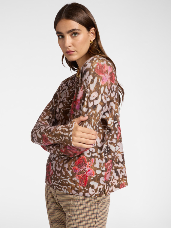 Spotted print sweater