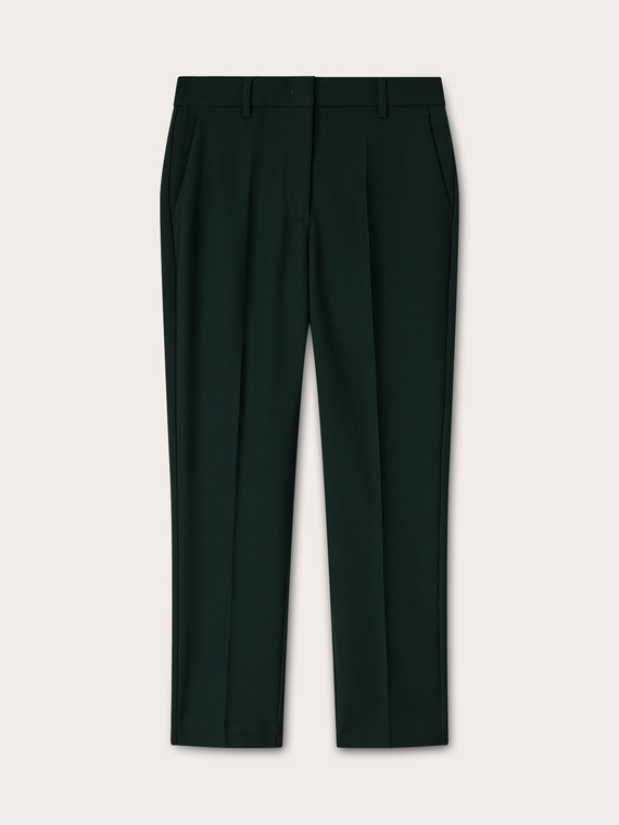 Pantaloni regular con piega stirata