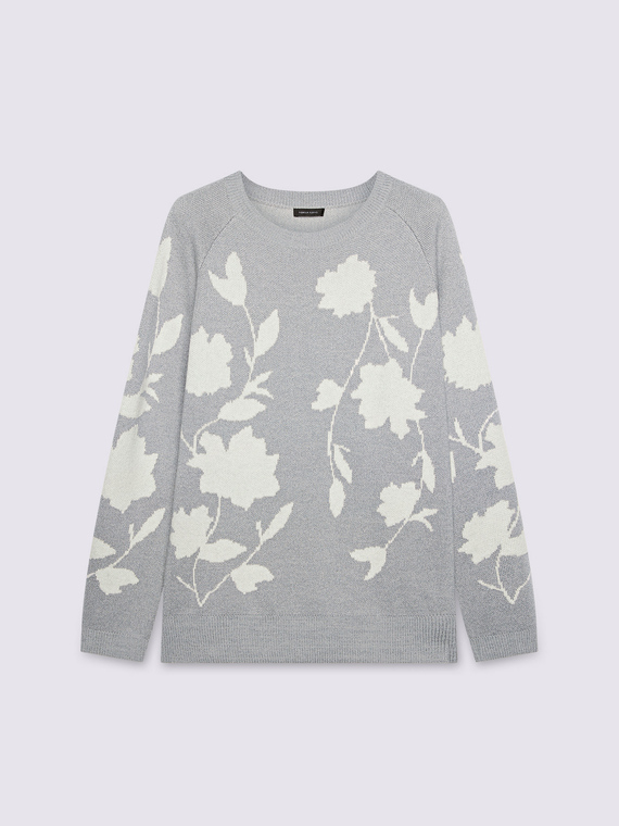 Floral pattern sweater