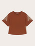 T-shirt en jersey avec broderies florales image number 4