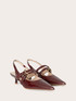Décolleté slingback in vernice image number 2