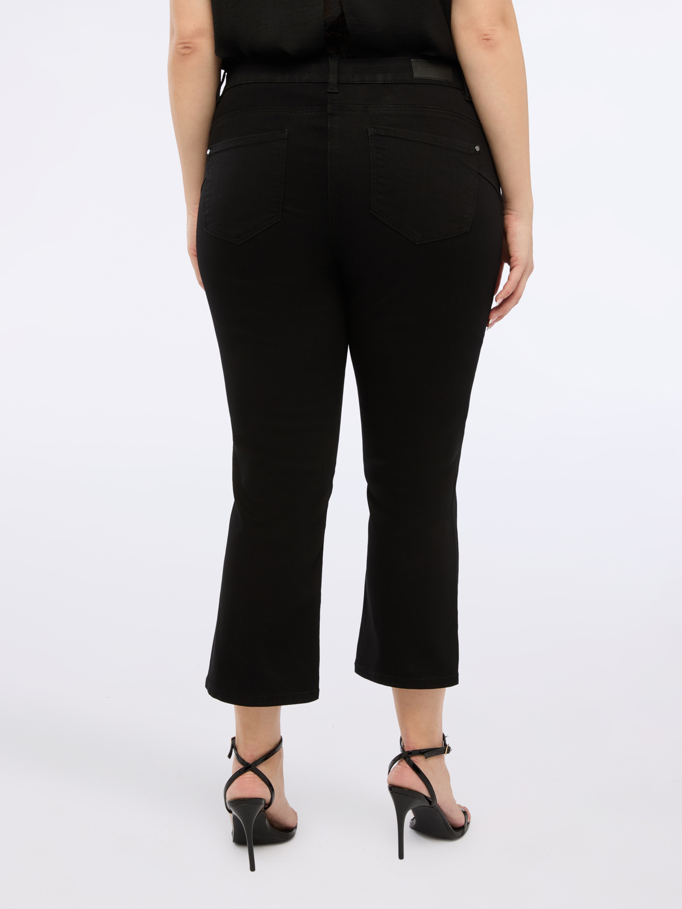 Dark wash kick flare jeans image number 1