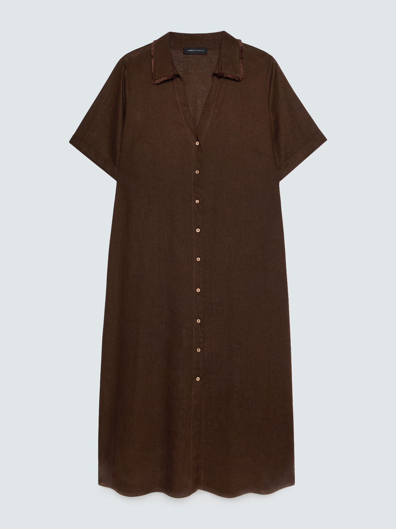 Hemdblusenkleid aus Leinen-Viskose-Mix image number 4
