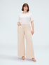 Wide Leg Trousers in lightweight cotton image number 4