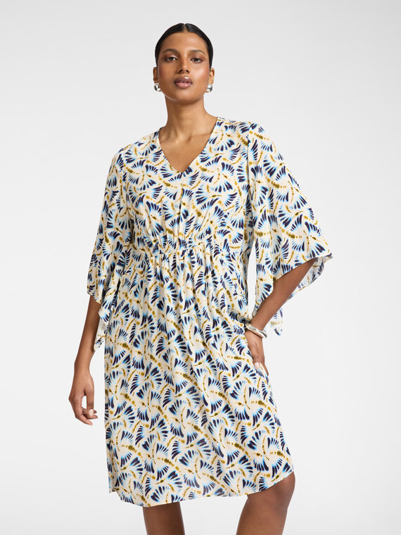 Printed viscose dress