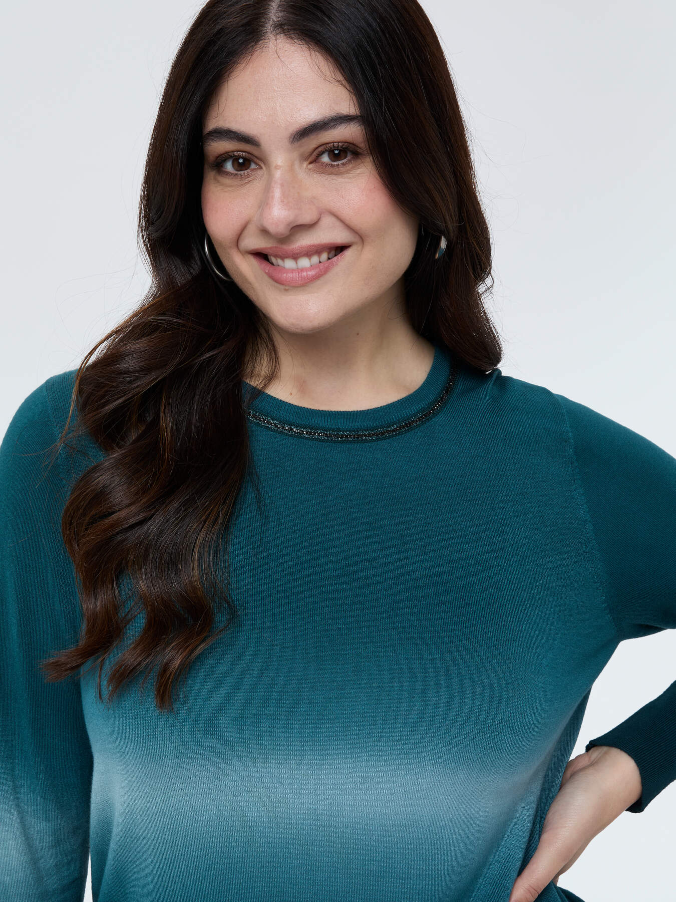 Pull col rond avec d&eacute;grad&eacute; image number 2