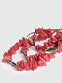 Collier à rangs multiples avec pierres rouges image number 2