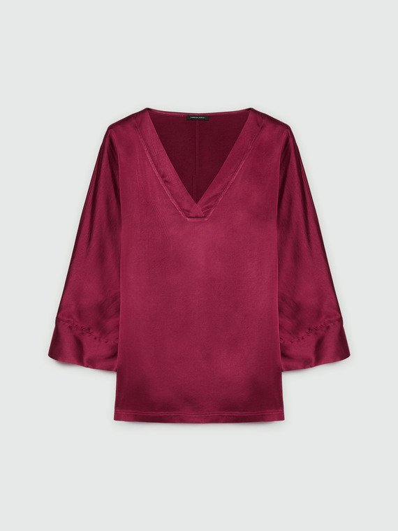 Bluse aus Satin