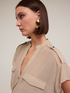 Sahara-Hemd aus laminiertem Georgette image number 3