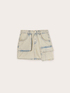 Cross-dyed denim skirt with pockets image number 4