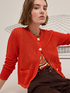 Wide leg trousers in linen blend image number 3