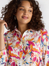Camicia boxy stampa Parrot and Palm image number 4