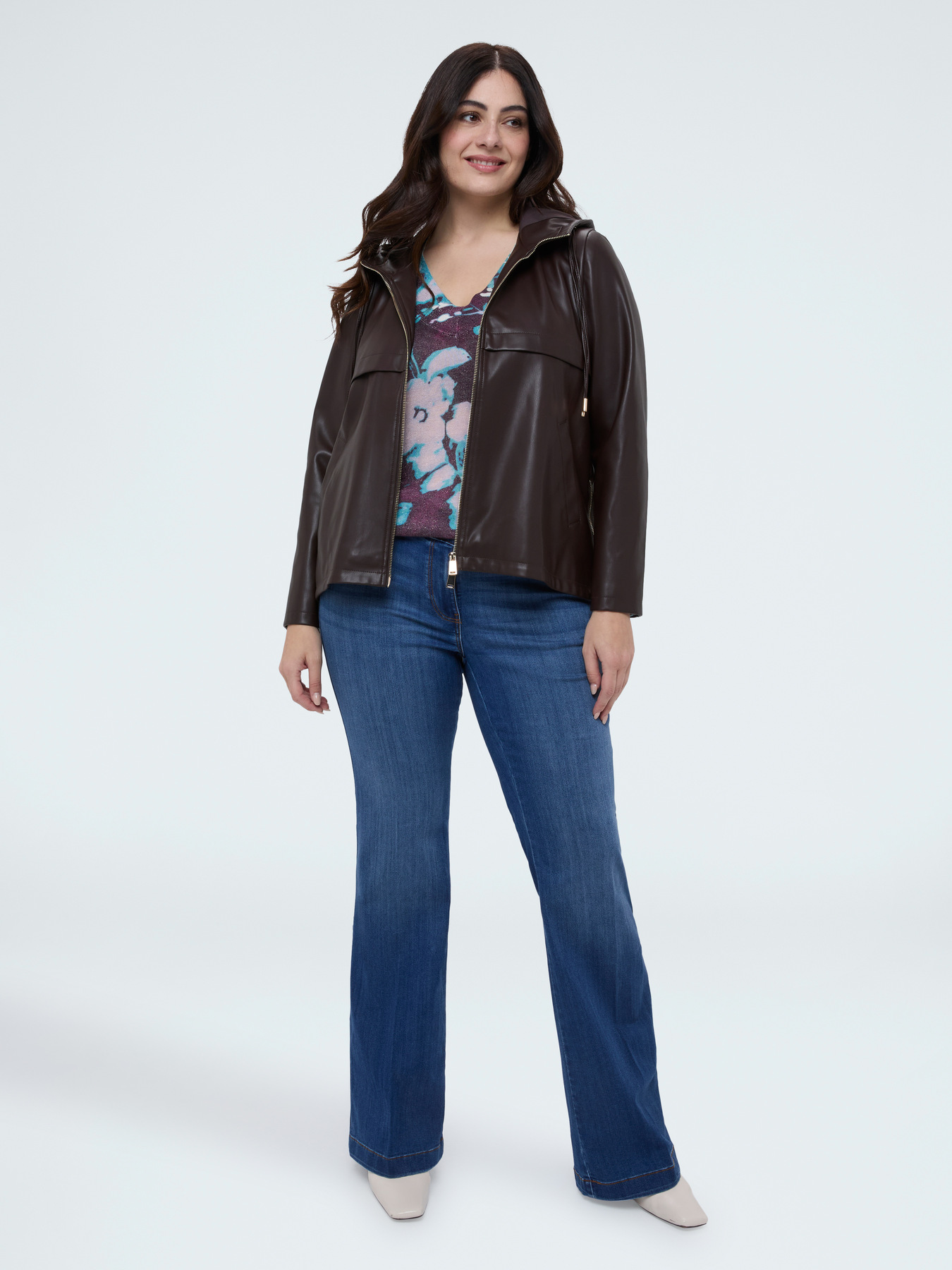 Giacca biker con cappuccio image number 3