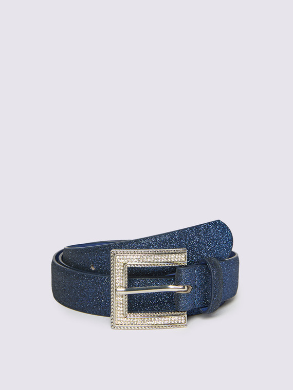 Ceinture avec boucle bijou pailletée