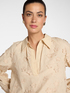 Cotton voile blouse with embroidery image number 2