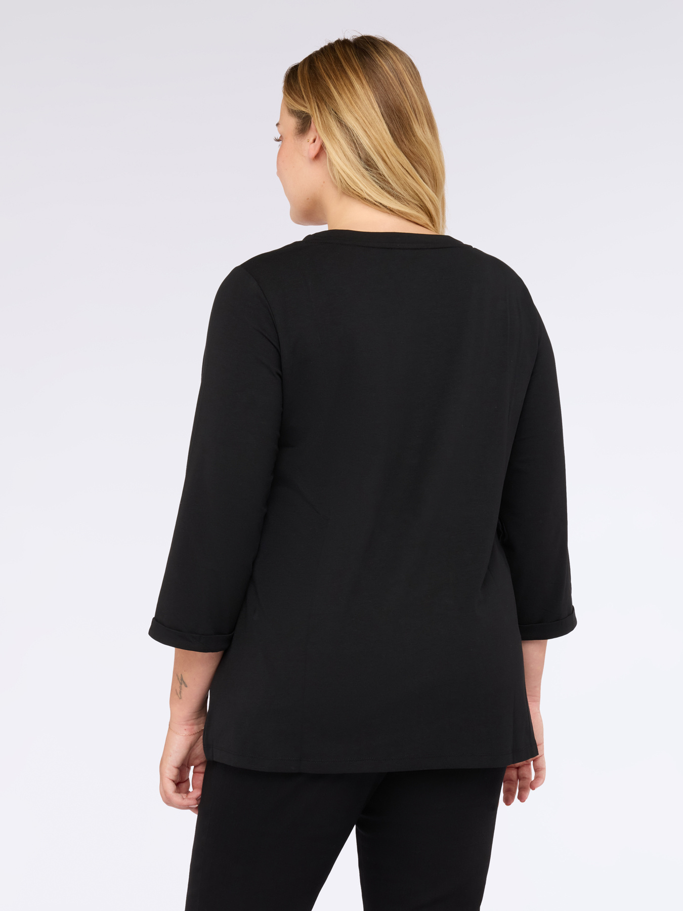 T-shirt avec inscription motivante paillet&eacute;e image number 1