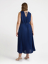 Plissee-Kleid mit V-Ausschnitt image number 1