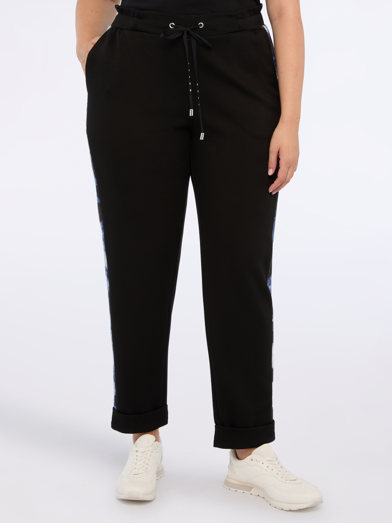 Ballonhose aus Scuba-Stoff mit seitlichen Streifen image number 2