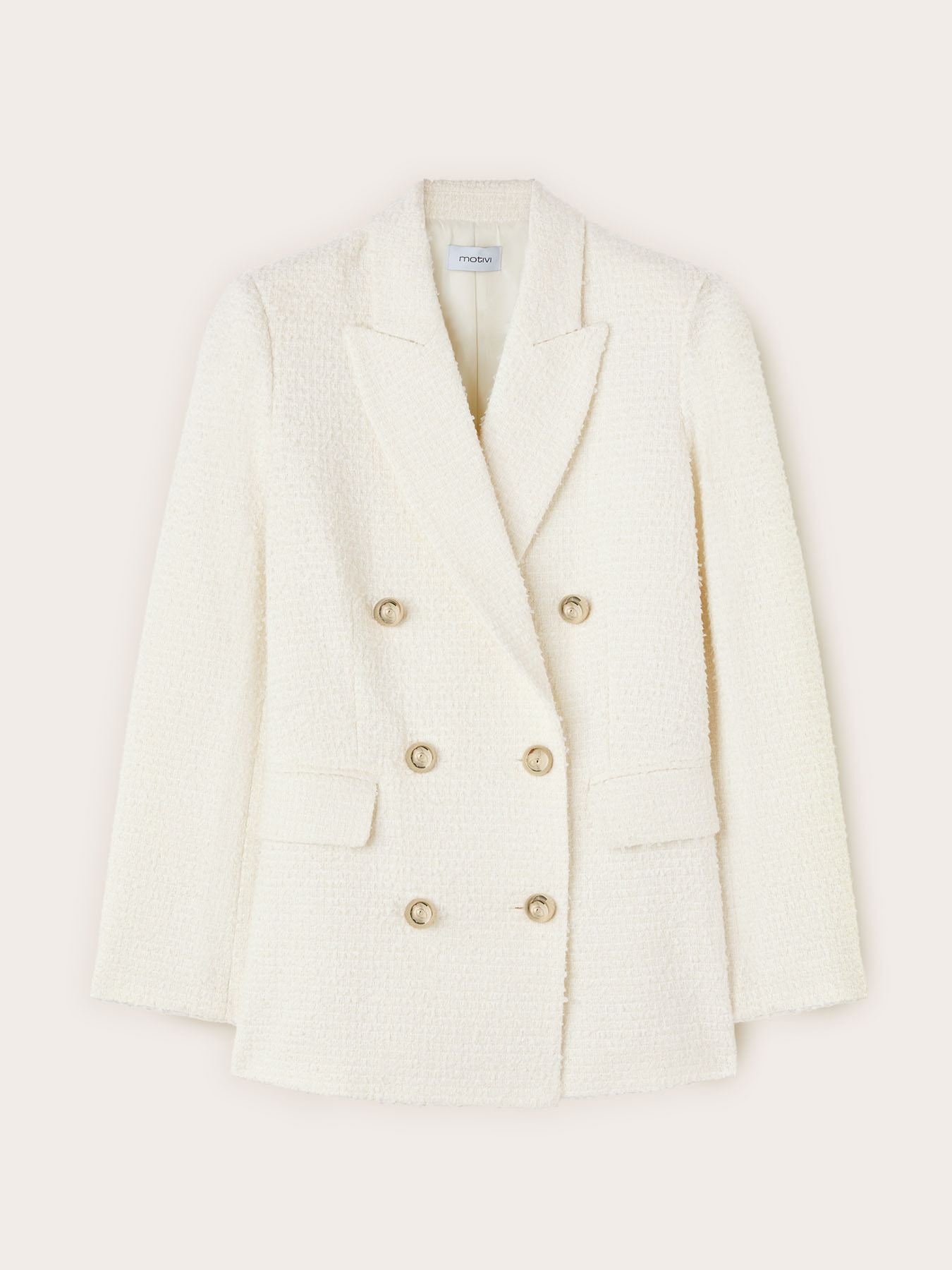 Blazer doppiopetto in panno bouclé image number 4