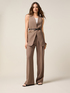 Palazzo pants in viscose blend fabric image number 0