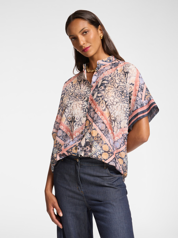Ethnic print blouse