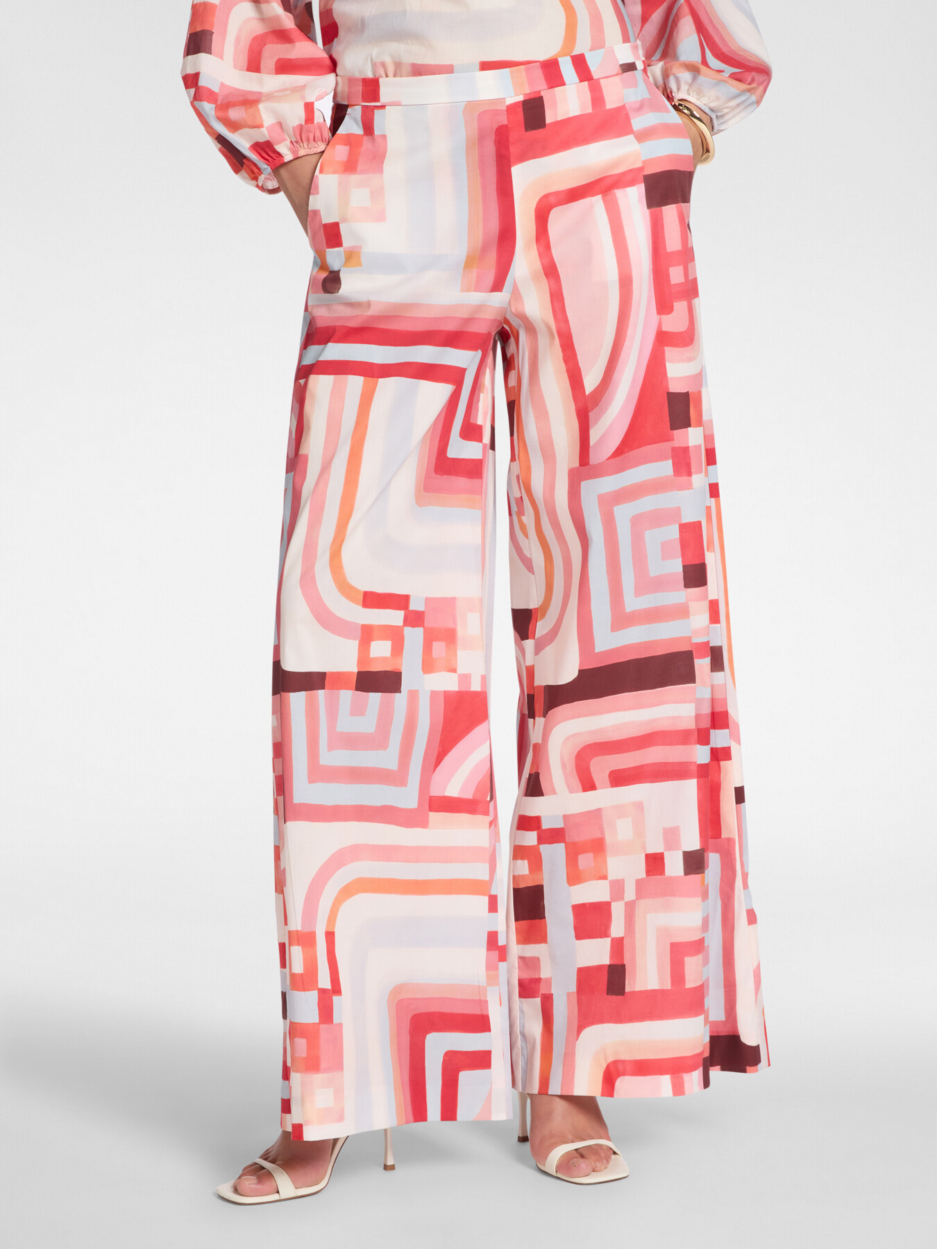 Printed palazzo pants image number 2