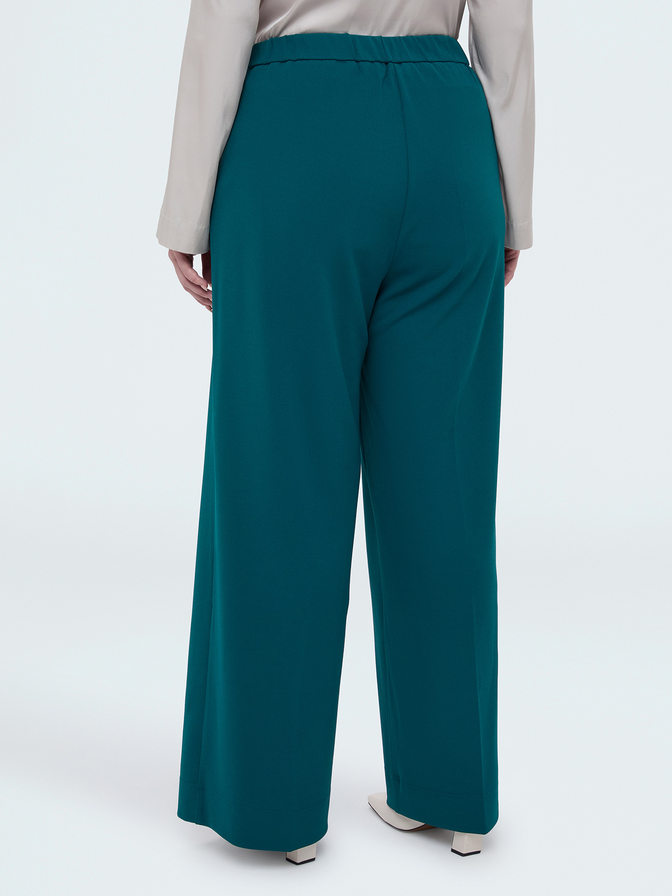 Wide Leg Pants in stretch fabric image number 1