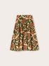 Circle skirt in printed poplin image number 4