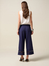 Muslin trousers with lace insert image number 1