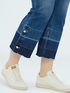 Kick Flare Jeans with frayed hem image number 2