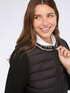 Two-material down jacket with jewel detail and Sorona® Aura padding image number 3