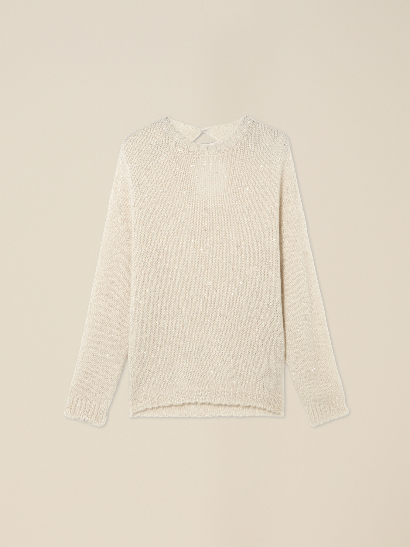 Maglia misto mohair con micro paillettes image number 3