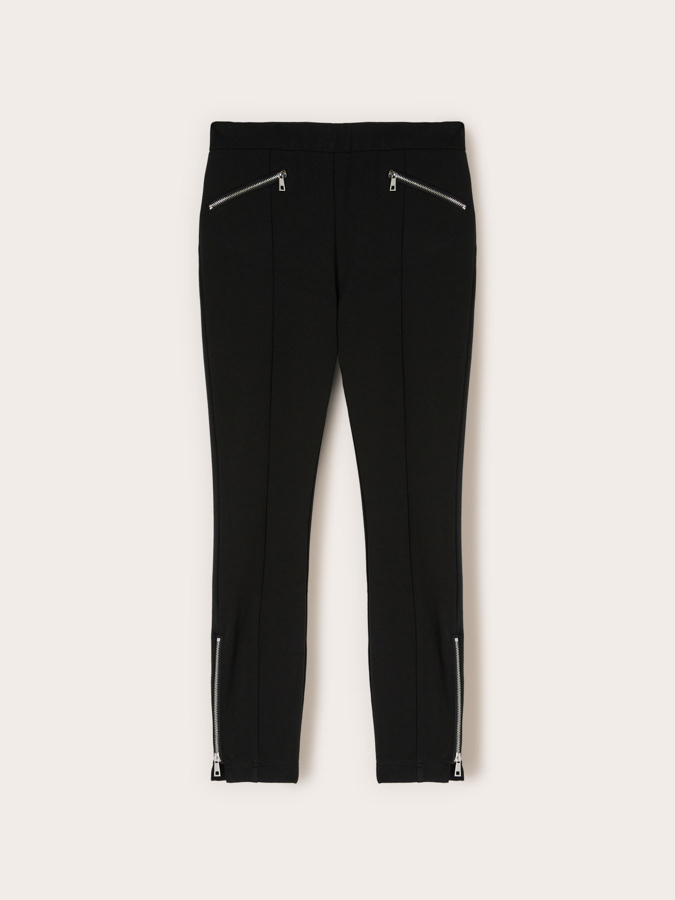 Slim fit trousers in milano rib image number 4