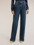 High-waisted palazzo jeans image number 2