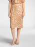 Straight sequined skirt image number 2