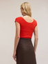 Tricou cu nod tricotat image number 1