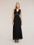Rochie lungă din georgette cu decupaje image number 2