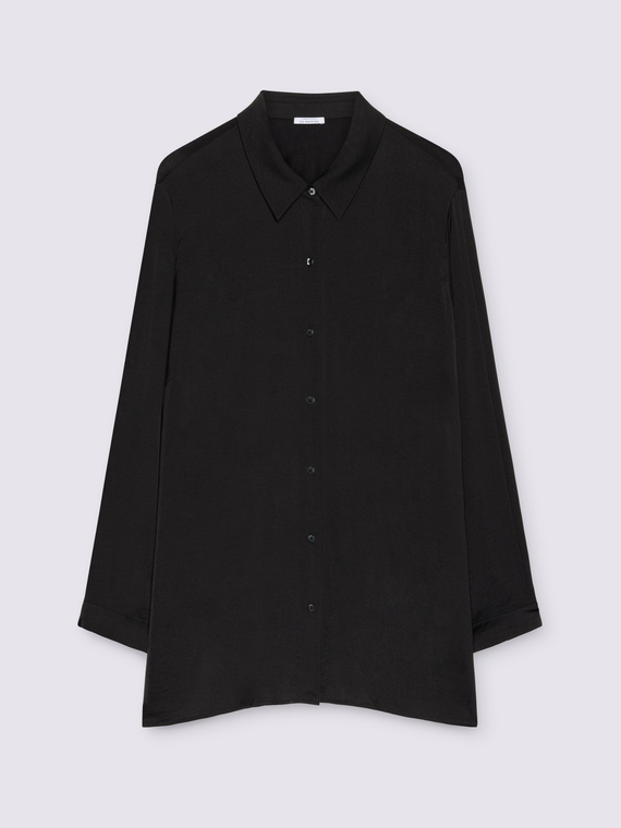 Two-material shirt with viscose blend