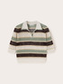 Openwork lurex sweater with collar image number 4
