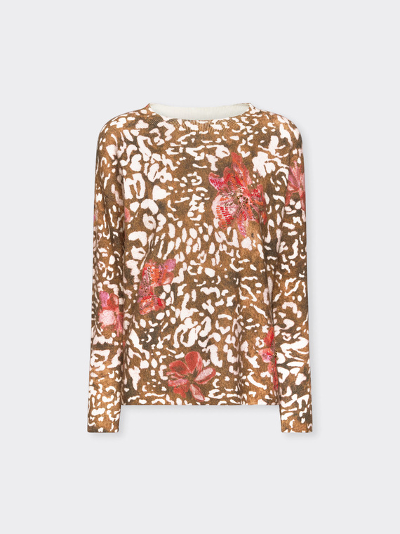 Spotted print sweater