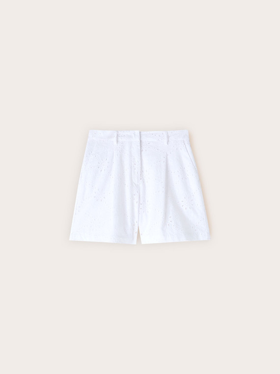 High-waisted sangallo shorts