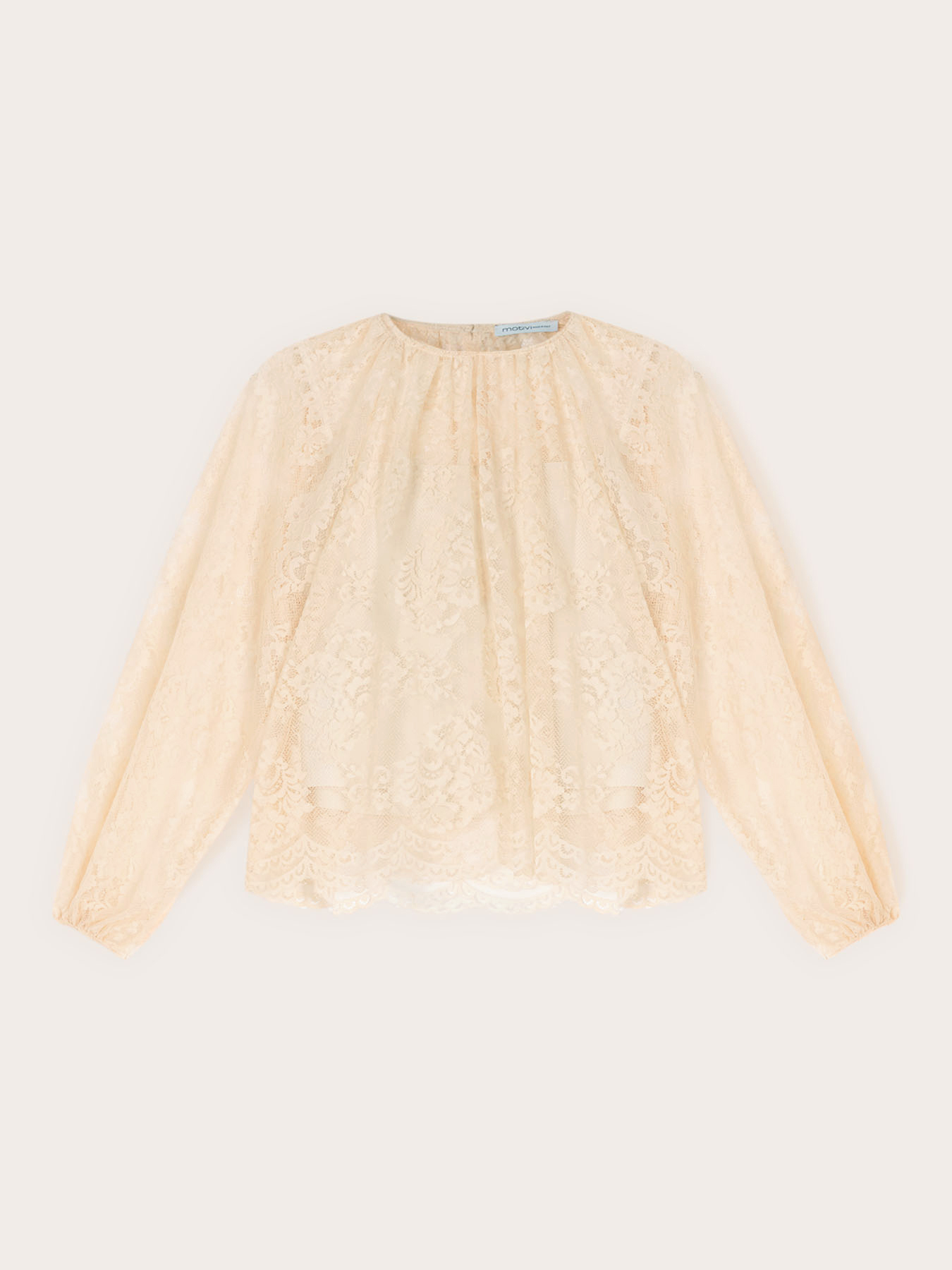 Bluse aus Spitze mit Raglan&auml;rmeln image number 4