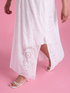 Long Broderie Anglaise kaftan dress image number 4