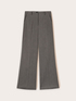 Pinstripe lurex palazzo trousers image number 3