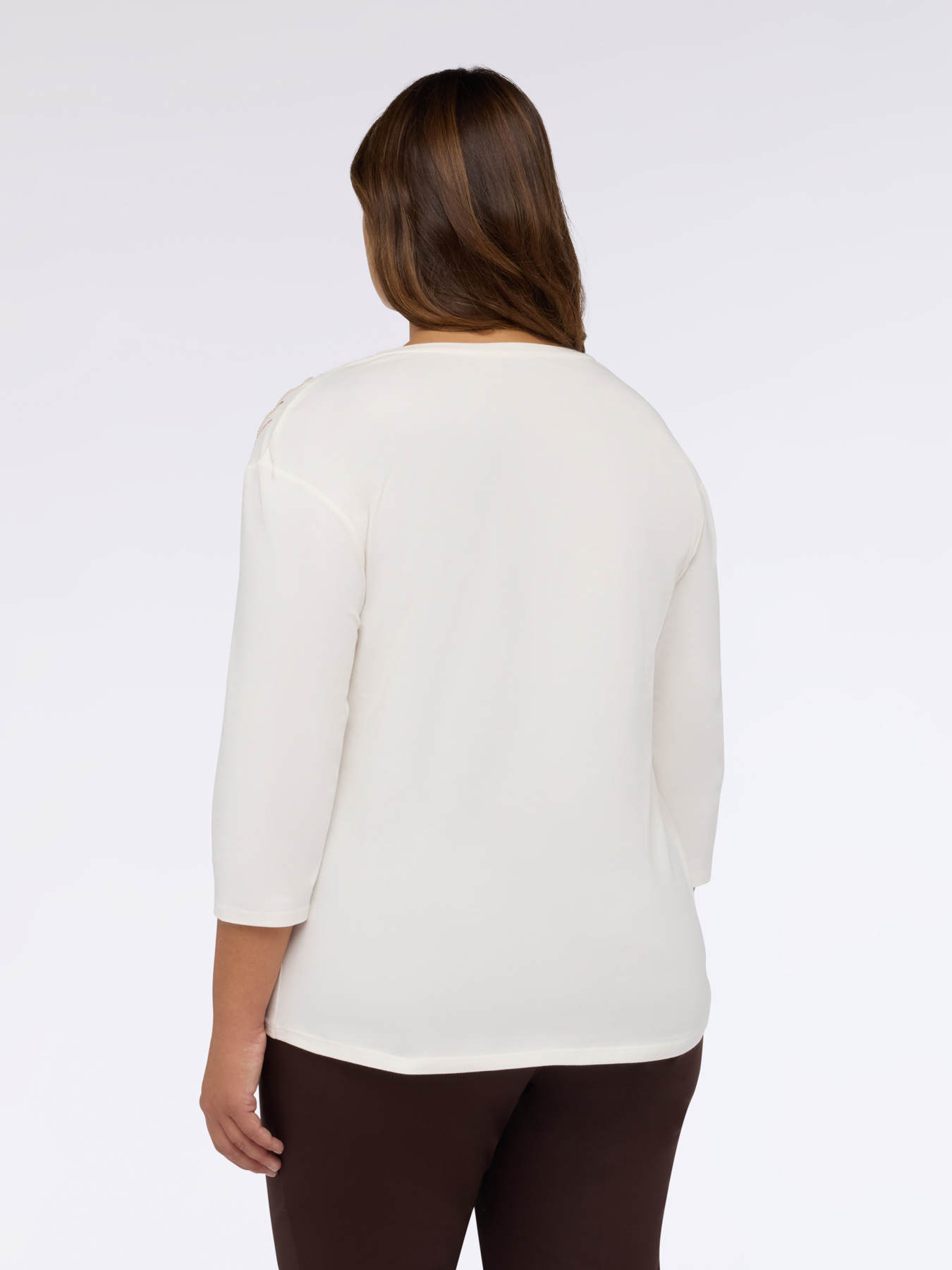 T-Shirt aus Baumwolle mit Pailletten image number 1