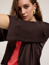 Stretch satin deconstructed jacket image number 3